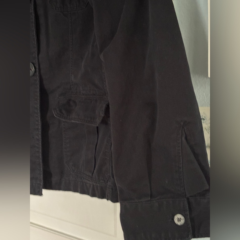 Old Navy Black Button-Up Jacket - image 3